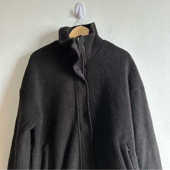 Vallier Sz M Valby Black Sherpa Coat - Picture 4 of 13